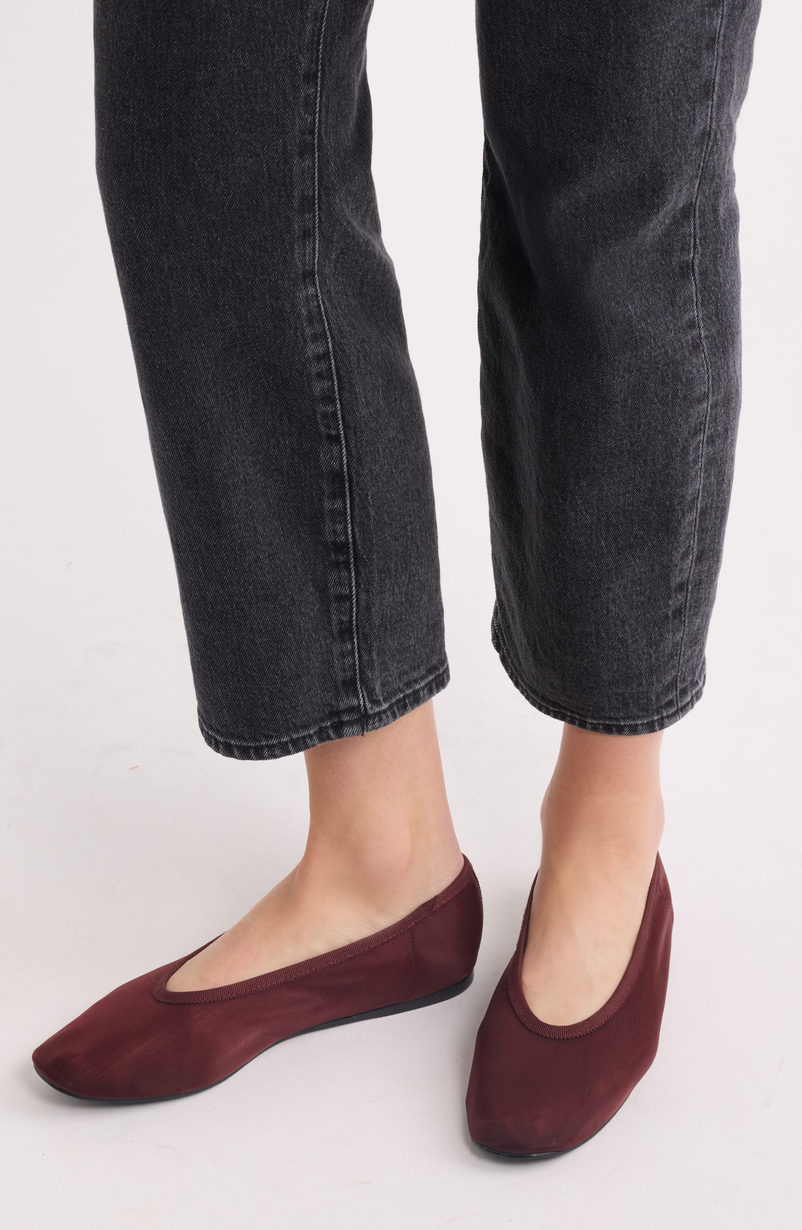 Maddox Mesh Flat, Alternate, color, BURGUNDY OXBLOOD
