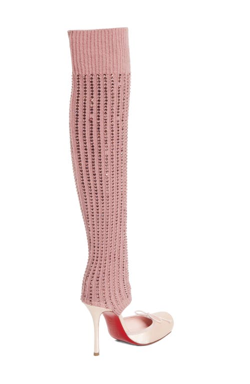 Christian Louboutin Cassia Annmac Leg Warmer Hybrid Pump In Multi