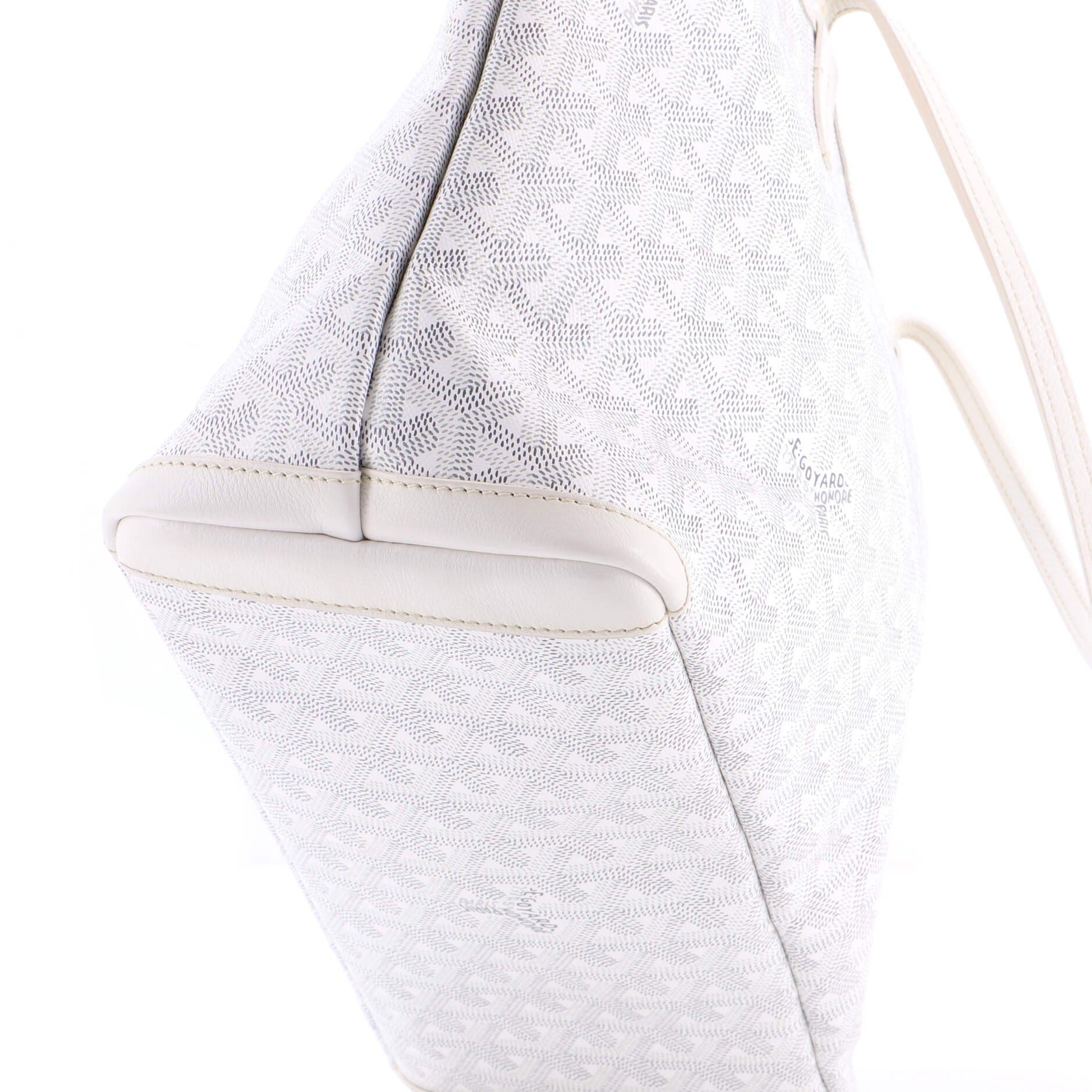 Pre-Owned Goyard Artois Tote Coated Canvas PM, Alternate, color, White