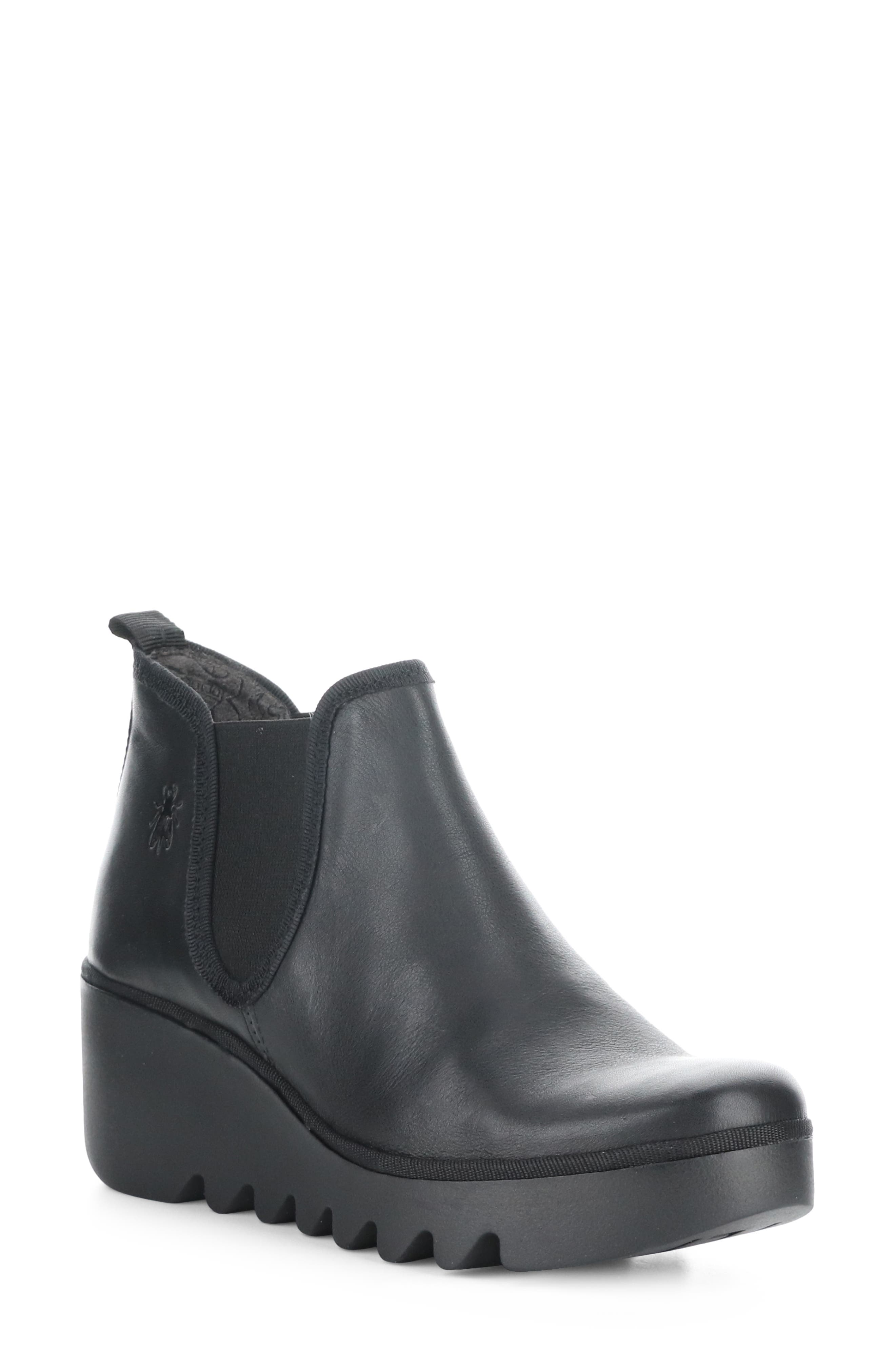Byne Wedge Chelsea Boot, Main, color, 010 BLACK ARKANSAS