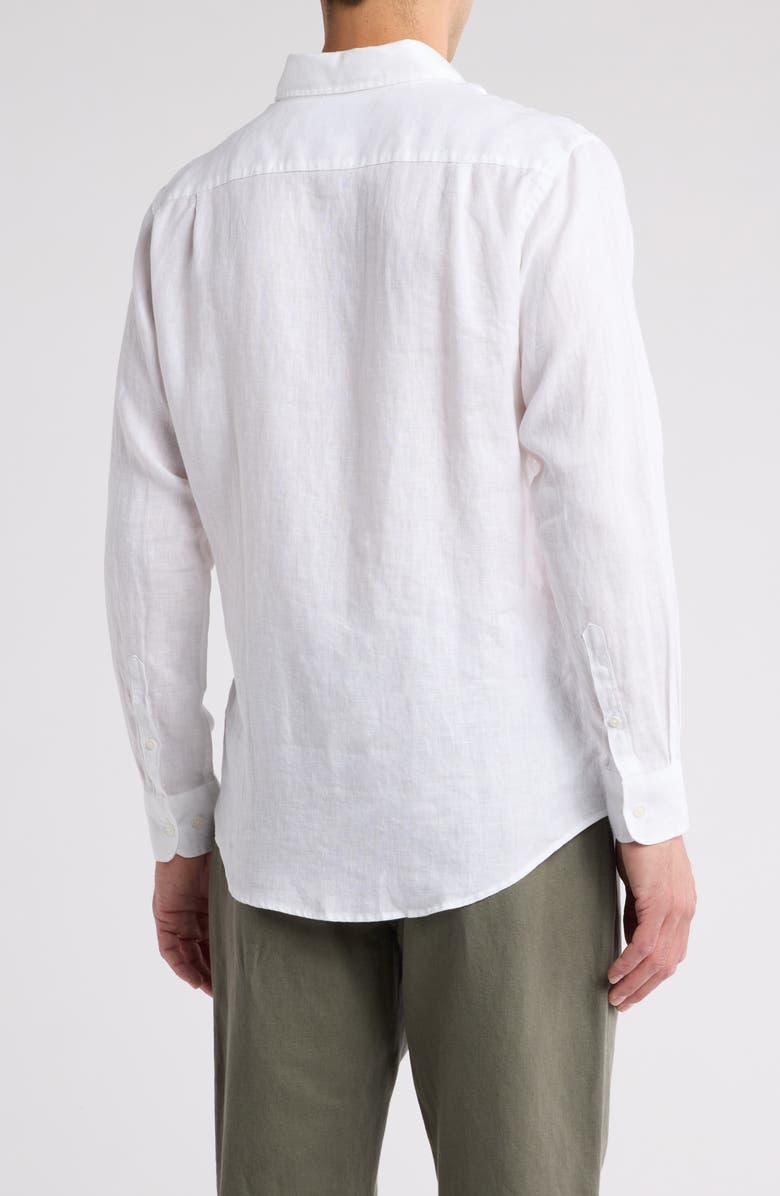 Rodd & Gunn Willowbank Sports Fit Linen Button-Up Shirt, Alternate, color, White