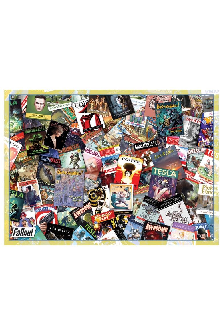 Fallout Covering The Wasteland 1000-Piece Jigsaw Puzzle | Toynk Exclusive, Main, color, Red