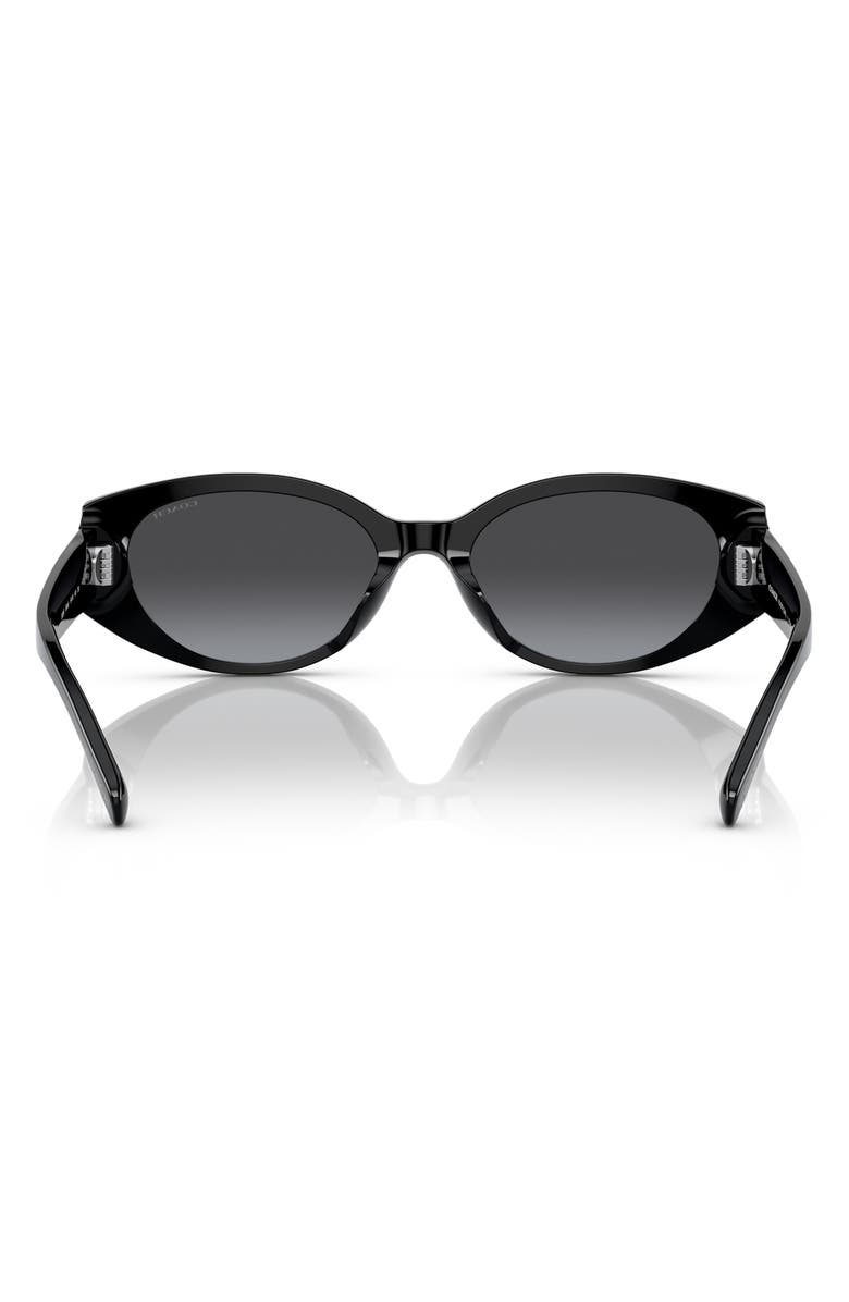 COACH 57mm Oval Sunglasses, Alternate, color, 