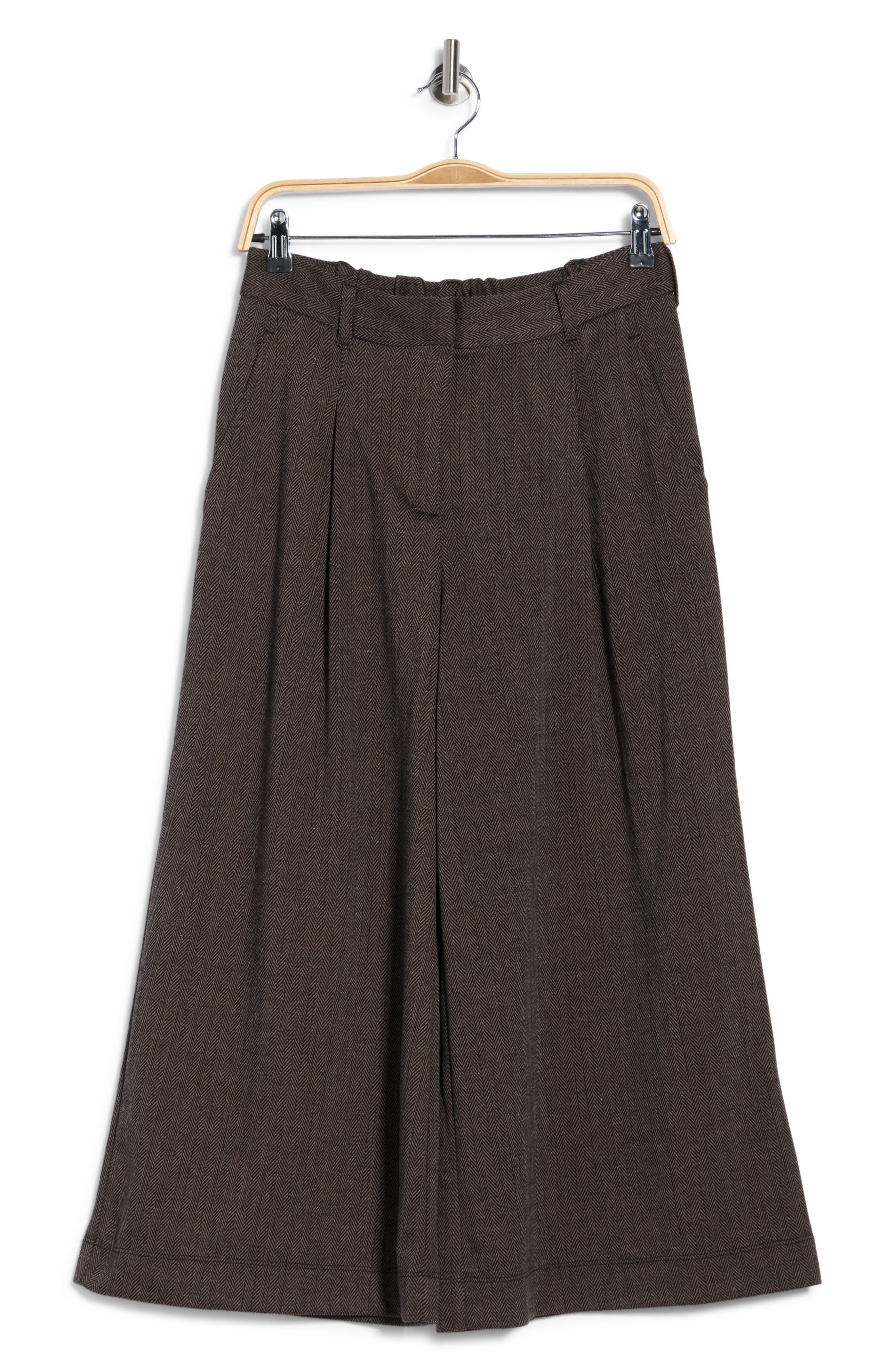 BLACK/ BROWN HERRINGBONE