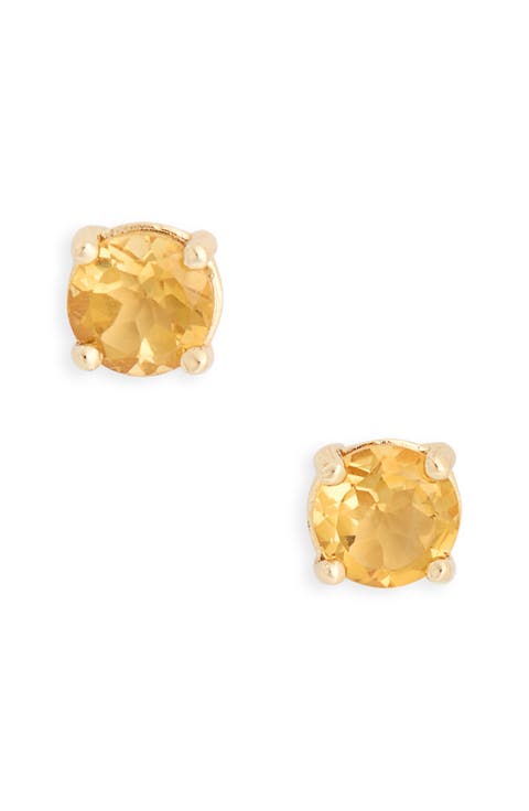 Citrine Stud Earrings