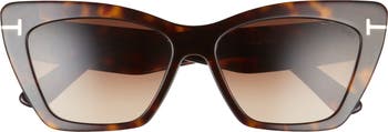 Wyatt 56mm Gradient Cat Eye Sunglasses