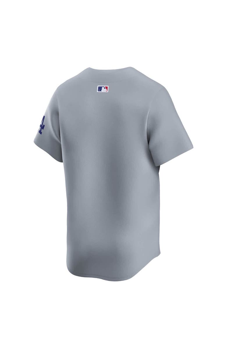 Nike Men's Nike Gray Los Angeles Dodgers Away Limited Jersey, Alternate, color,