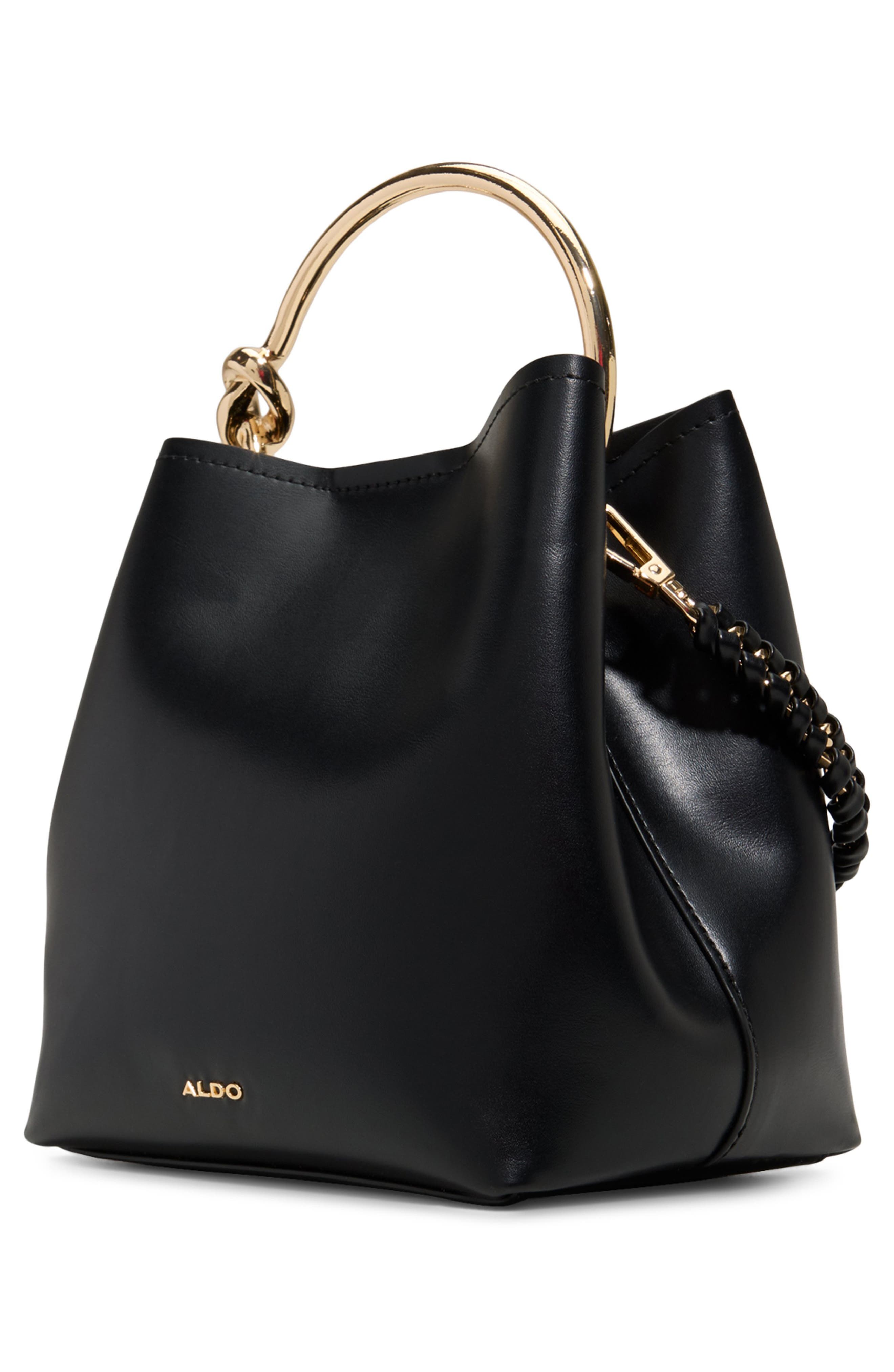 ALDO Bienkaax Faux Leather Bucket Bag, Alternate, color, 
