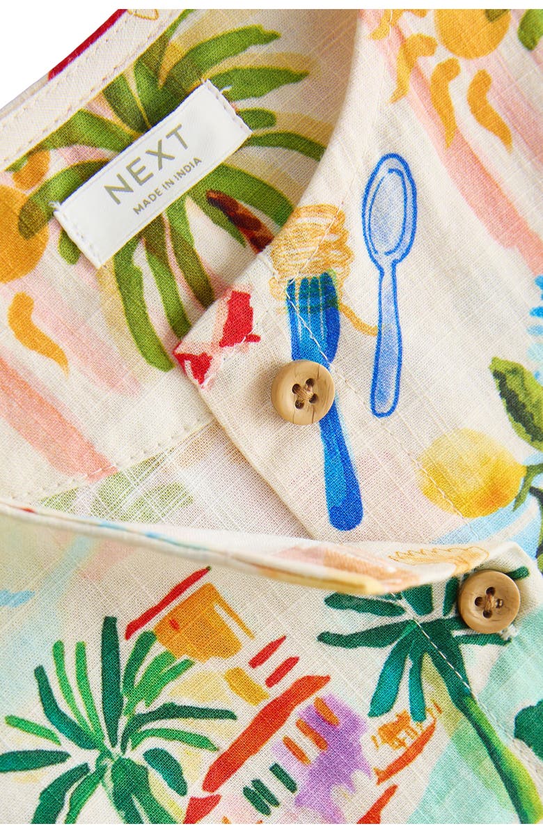 NEXT Kids' Postcard Print Cotton Sundress, Alternate, color, Multi