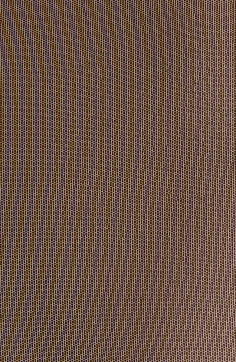 Balenciaga Trompe l'Oeil Lingerie Mesh Top, Alternate, color, Black/ Light Beige