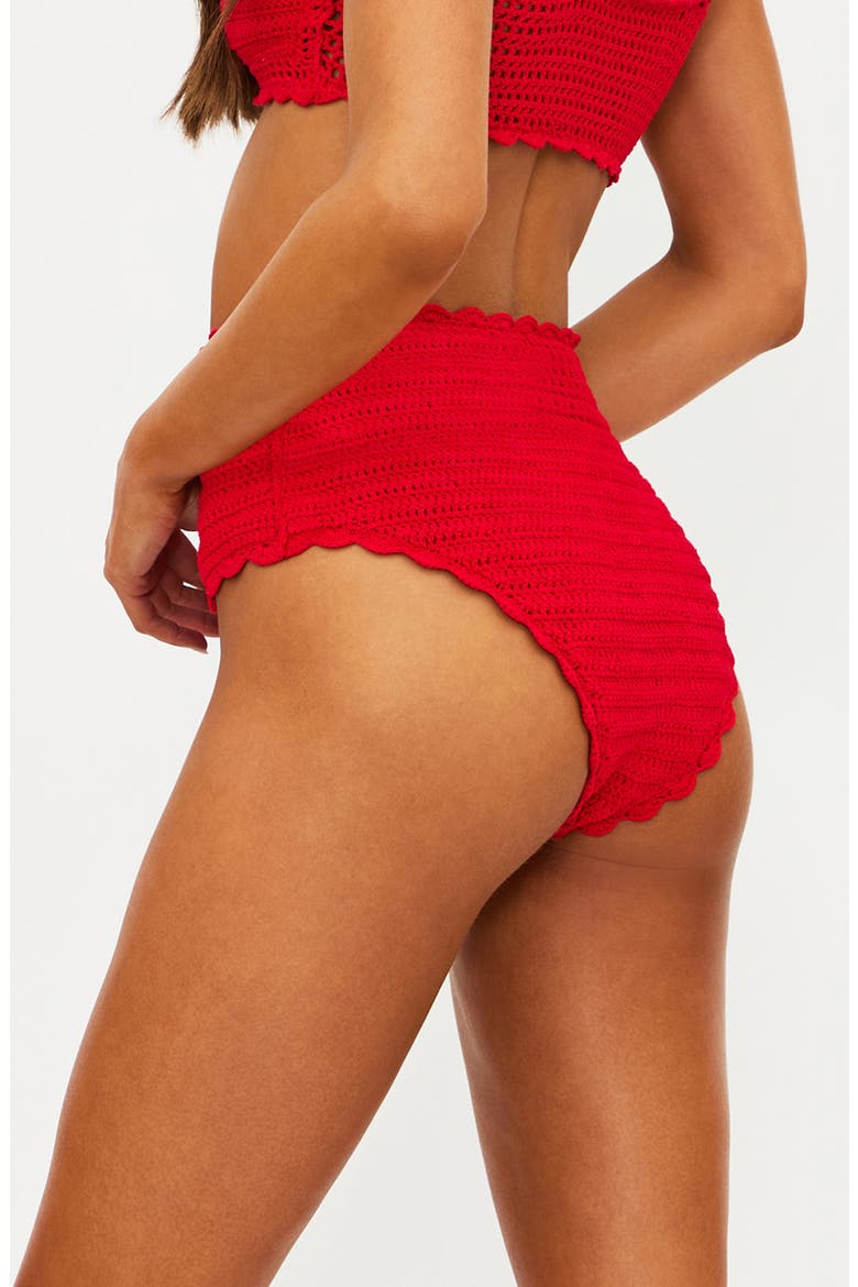 Kirby Bikini Bottoms, Alternate, color, RUBY