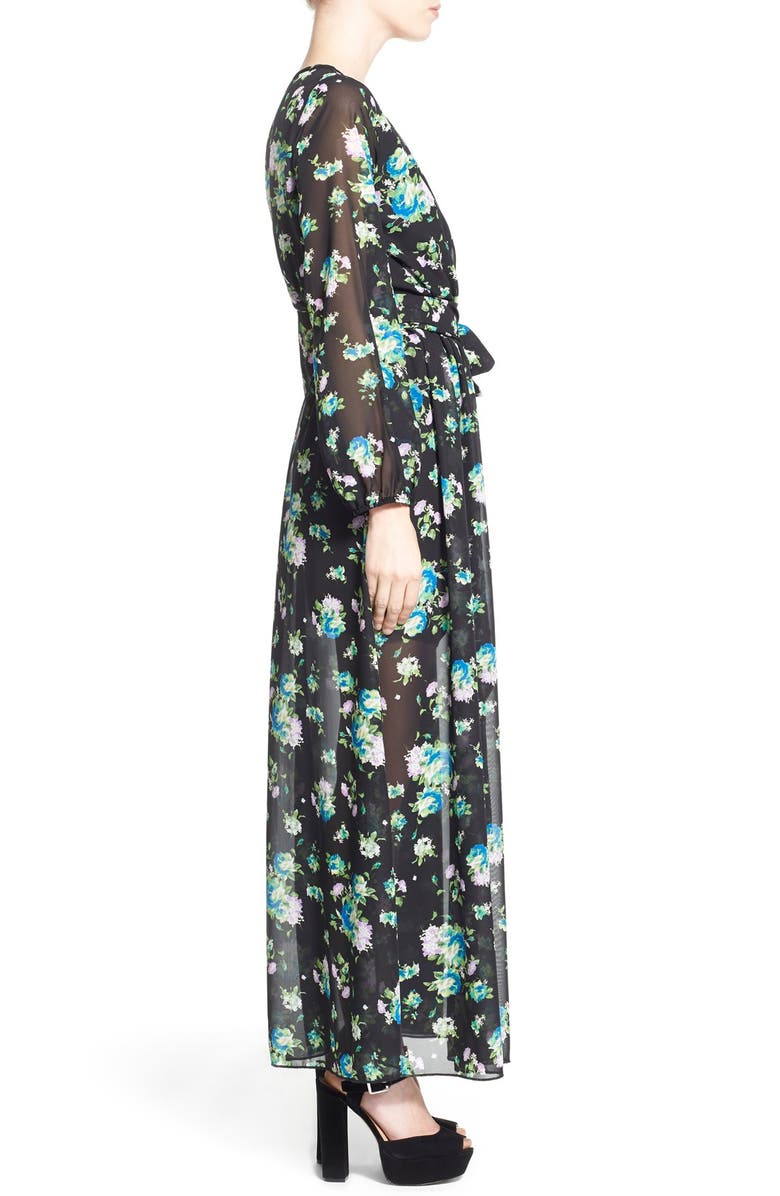 Dirty Ballerina Long Sleeve Maxi Dress, Alternate, color,