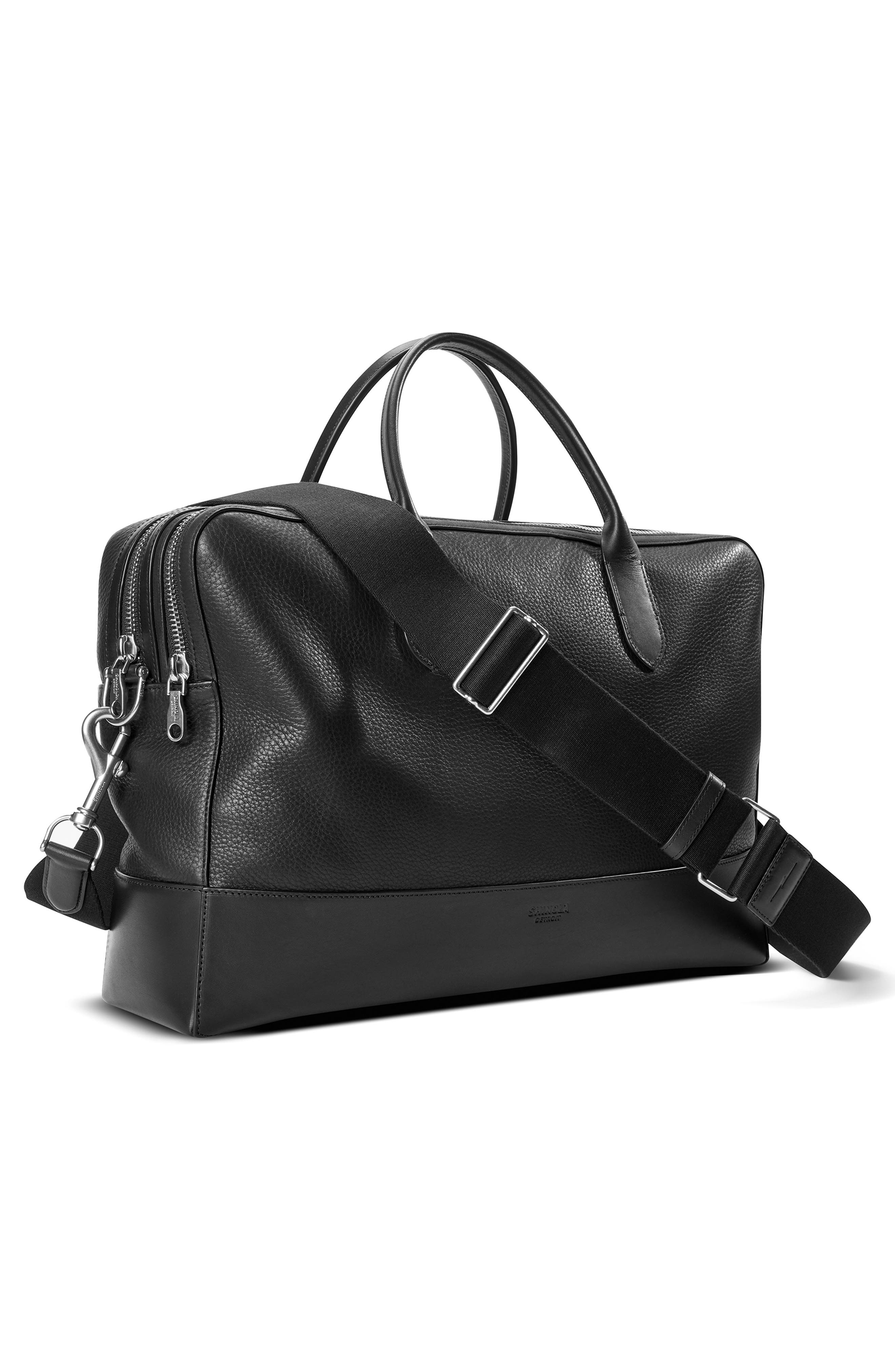 Shinola Canfield Double Zip Natural Grain Briefcase, Alternate, color, 