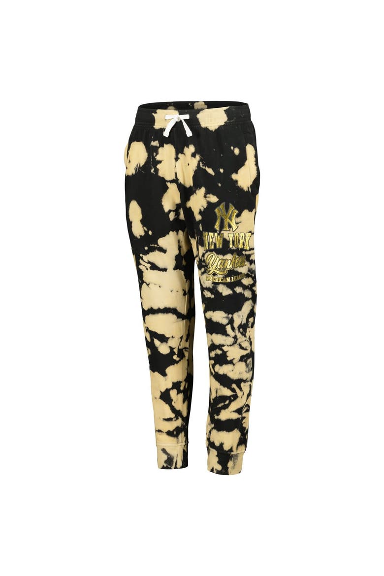 Youth Black New York Yankees Lose Yourself Fleece Pants, Alternate, color, Black