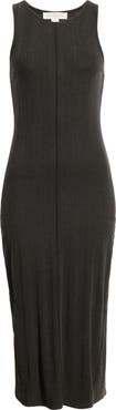 Treasure & Bond Rib Midi Tank Dress