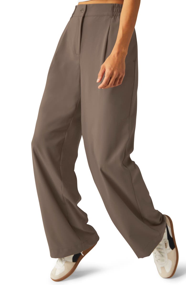 Beyond Yoga Status Trousers, Alternate, color, Dune