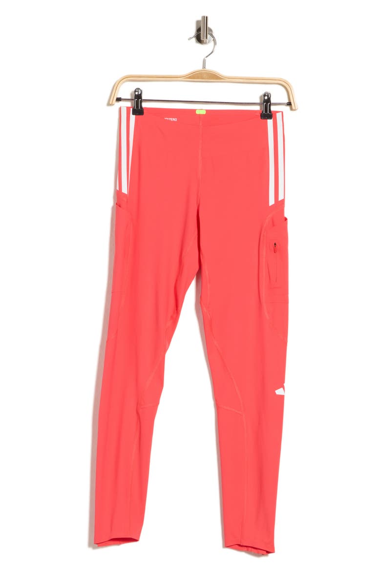 3-Stripes Crop Active Tights, Alternate, color, SEMI LUCID RED/
