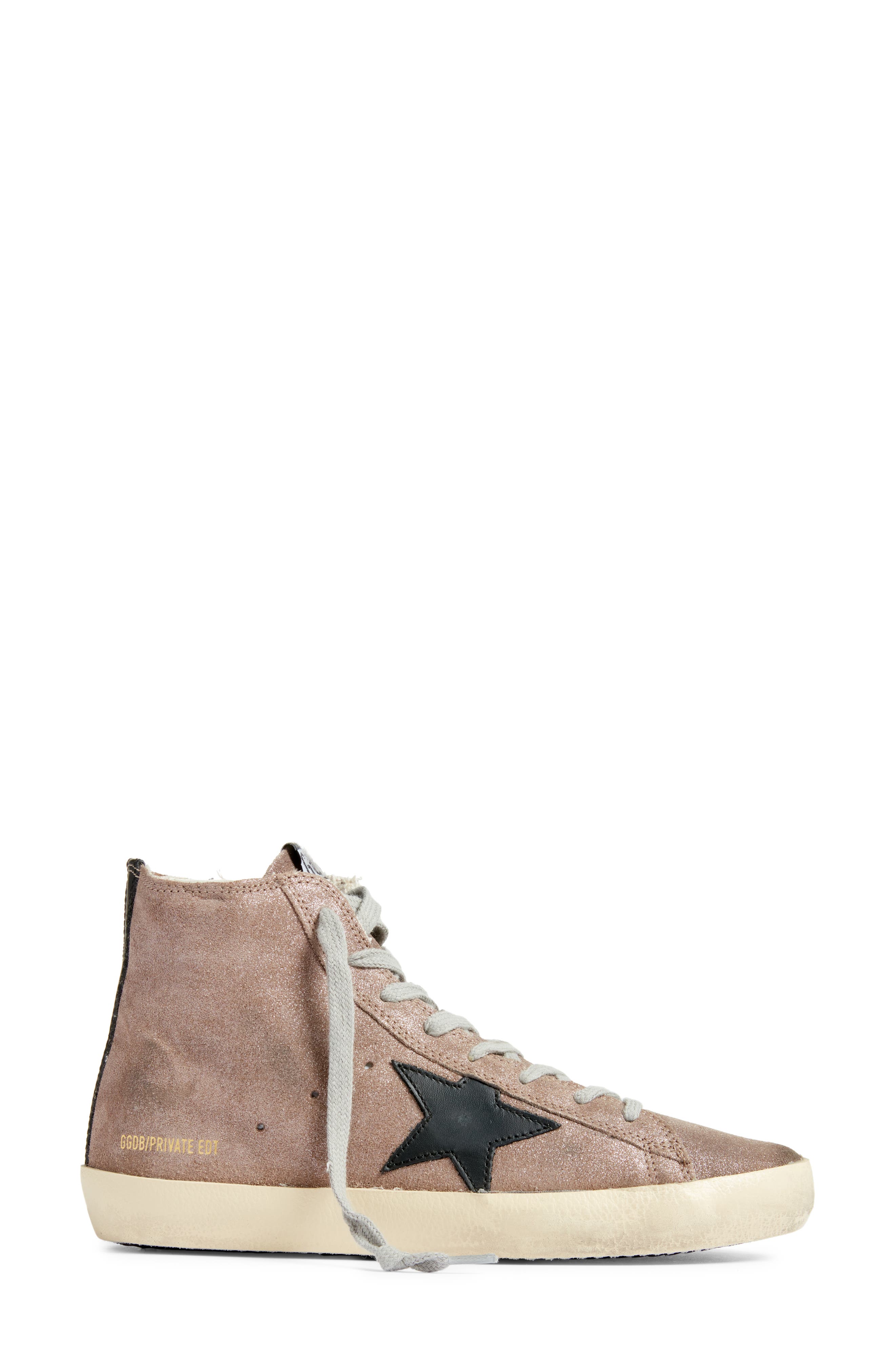 Golden Goose Francy High Top Sneaker, Alternate, color, Grey/ Black