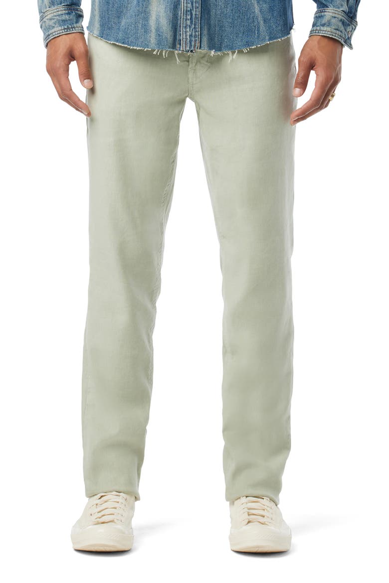 Blake Slim Straight Leg Stretch Linen Blend Five Pocket Pants, Main, color, SHELL