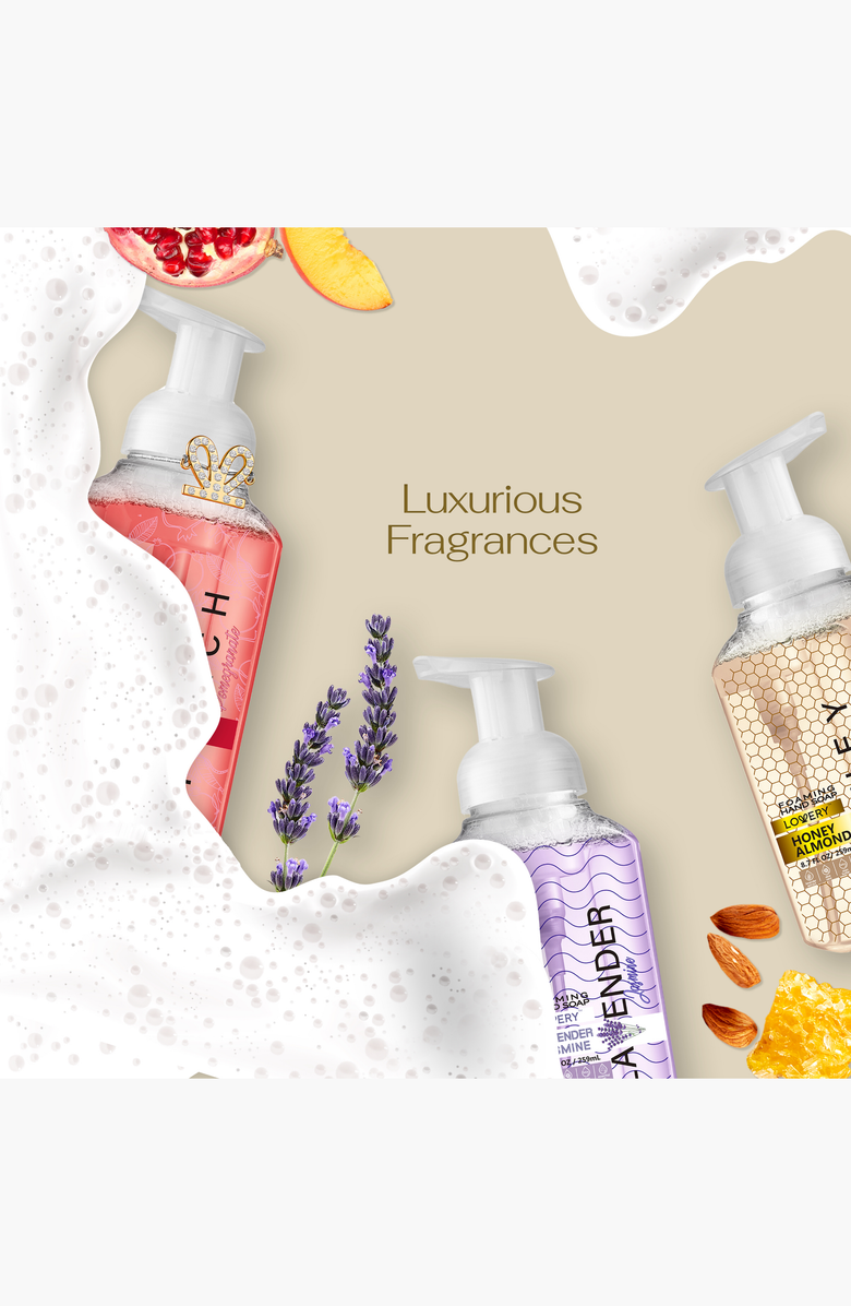 Lovery Foaming Hand Soap Pack of 3 with Free Swarovski Bracelet, Alternate, color, Variety