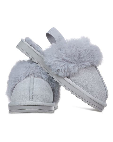 Big Kids' Fluffy Slide Slingback Slippers