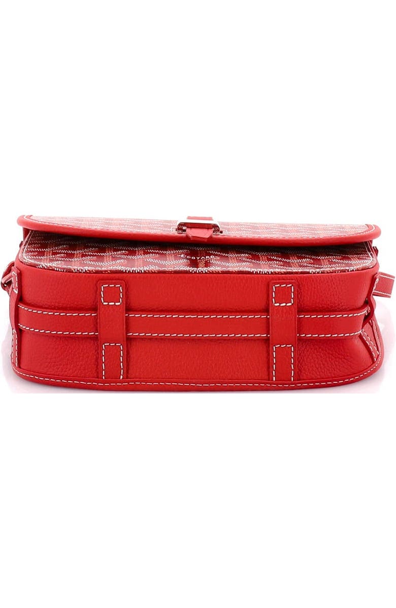 Pre-Owned Goyard Belvedere II Messenger Bag Coated Canvas PM, Alternate, color, Red
