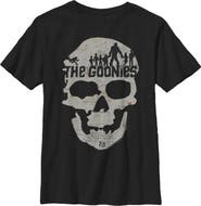 The Goonies Boy's The Goonies Skull Map Logo  Graphic T-Shirt