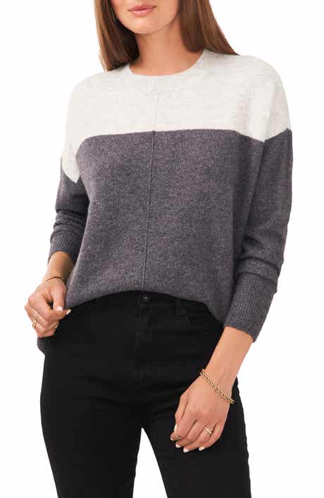 Vince Camuto Extended Shoulder Colorblock Sweater