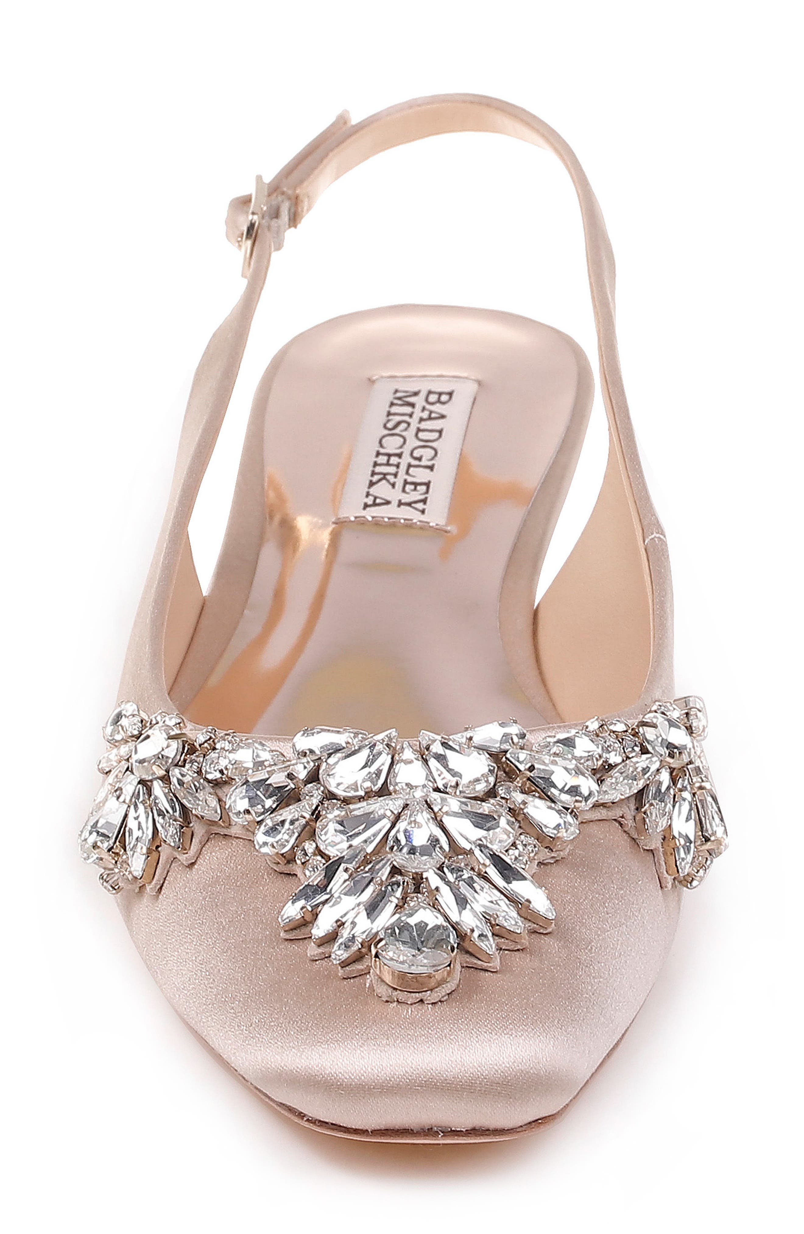 Badgley Mischka Collection Badgley Mischka Shayla Slingback Flat, Alternate, color, 