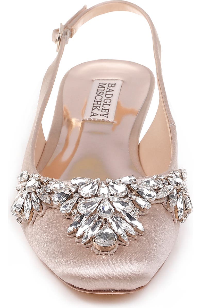 Badgley Mischka Collection Badgley Mischka Shayla Slingback Flat, Alternate, color,