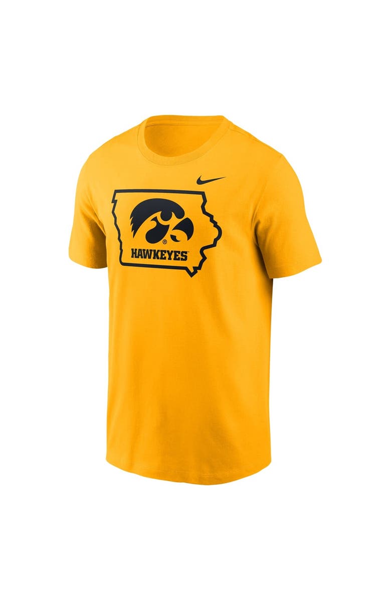 Nike Men's Nike Gold Iowa Hawkeyes Campus Local T-Shirt, Alternate, color, 