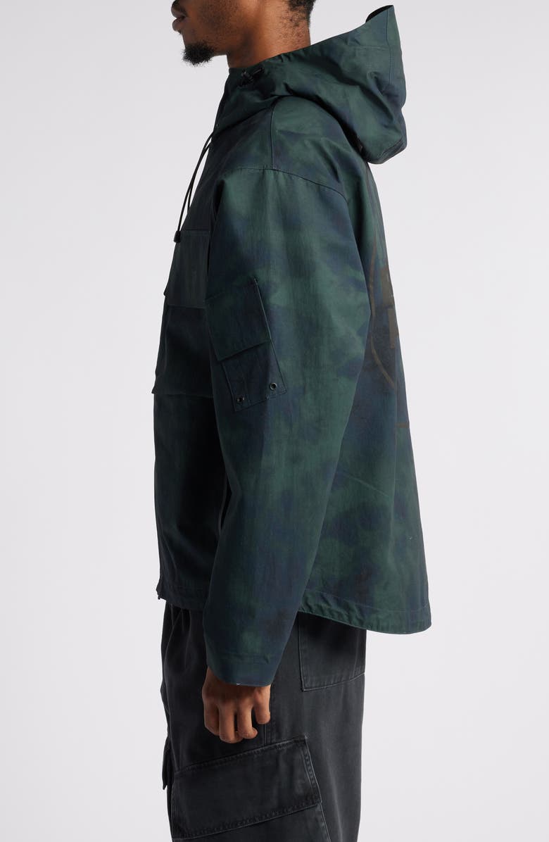 BOILER ROOM Tie Dye Water Repellent Hooded Jacket, Alternate, color,