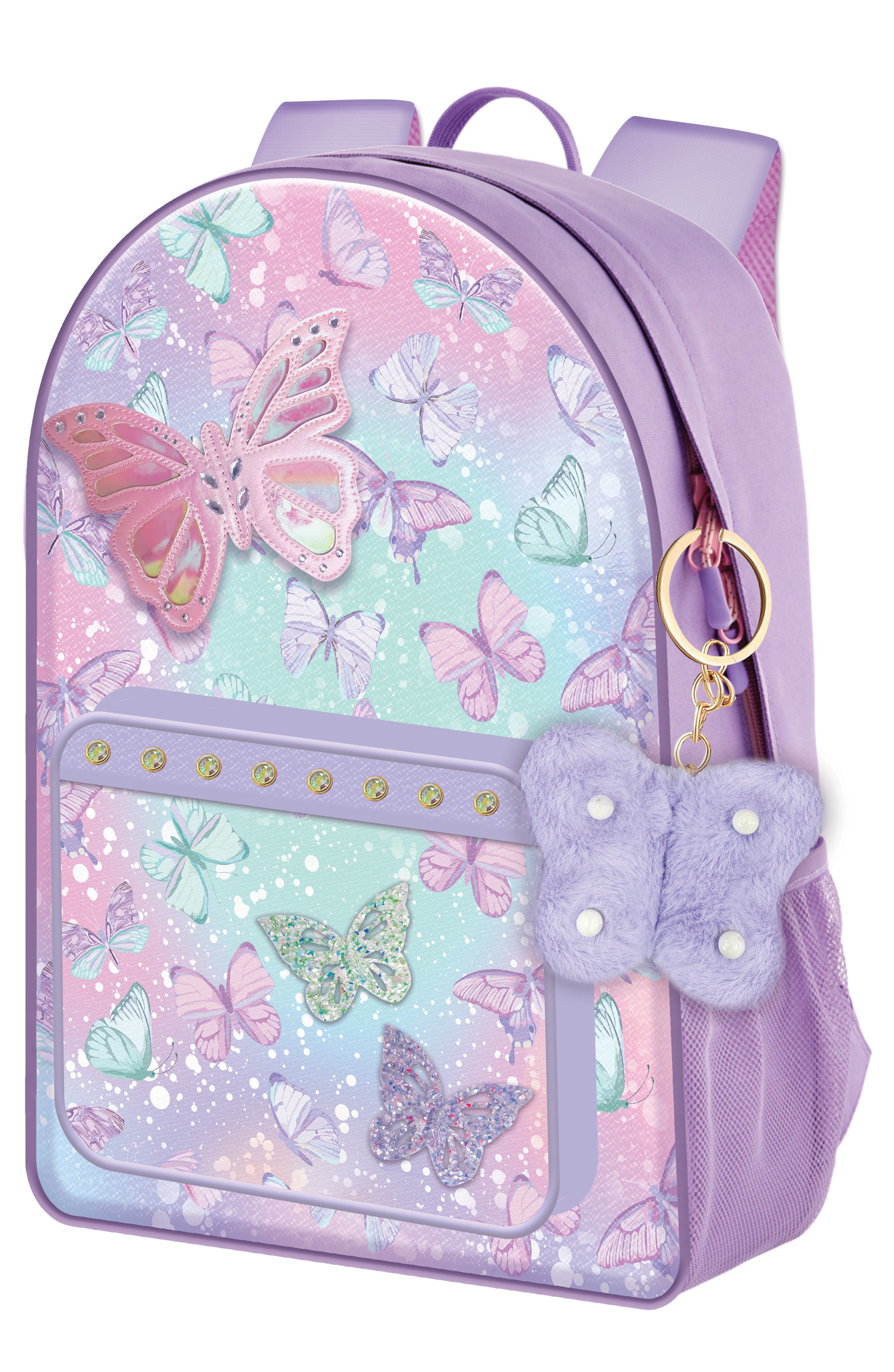 HOT FOCUS Kids' Sweet Tie Dye Butterfly Backpack, Main, color, 