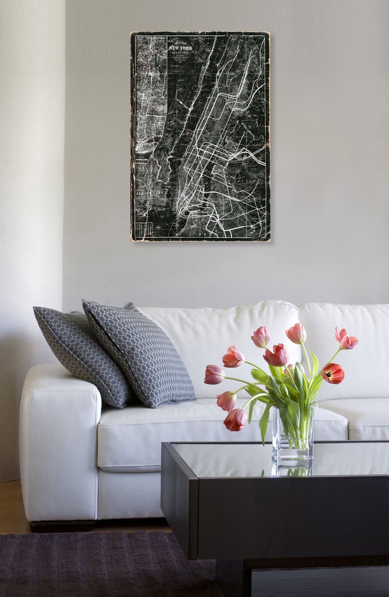 Oliver Gal New York Subway Map Canvas Wall Art, Alternate, color,