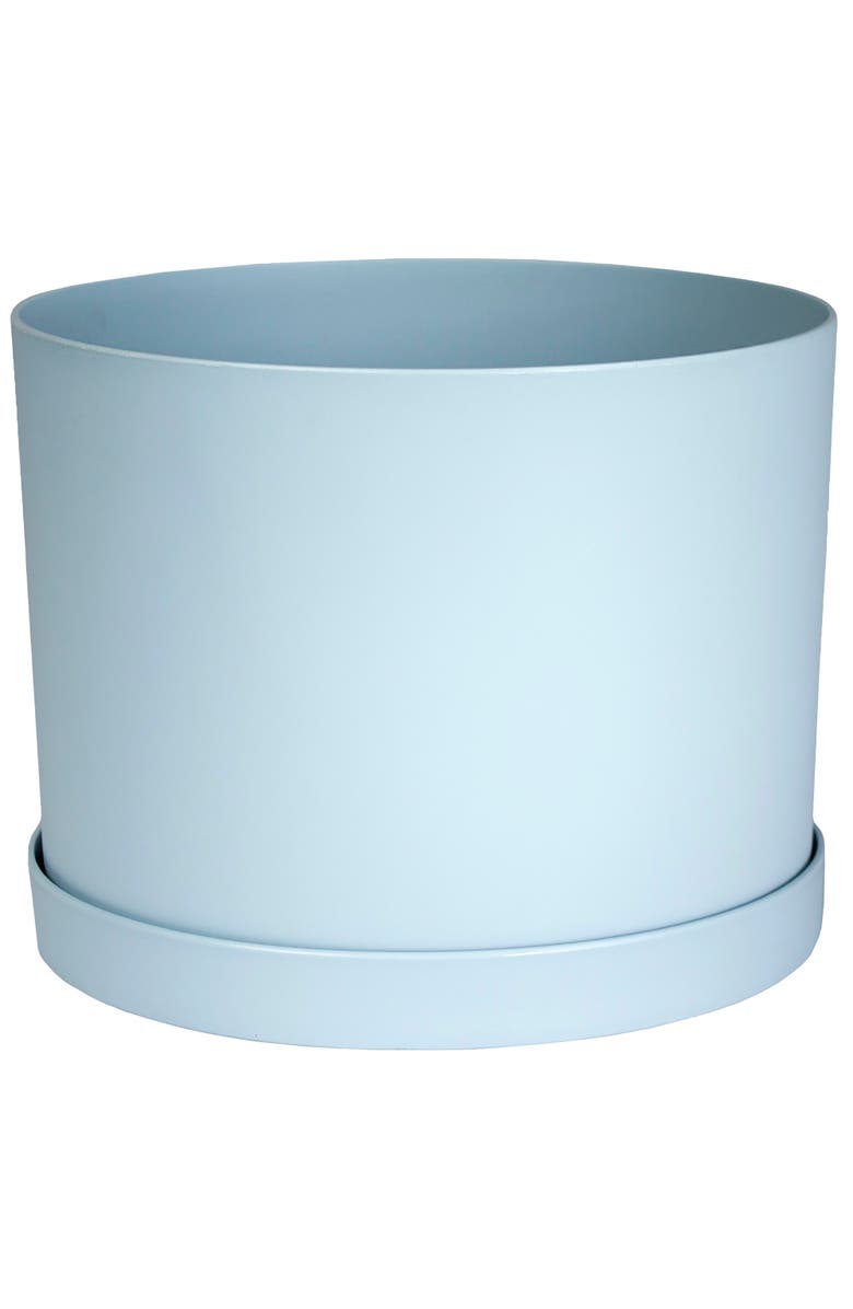 Bloem Misty Mathers Planter with Saucer Tray  6 Inch, Main, color, Blue