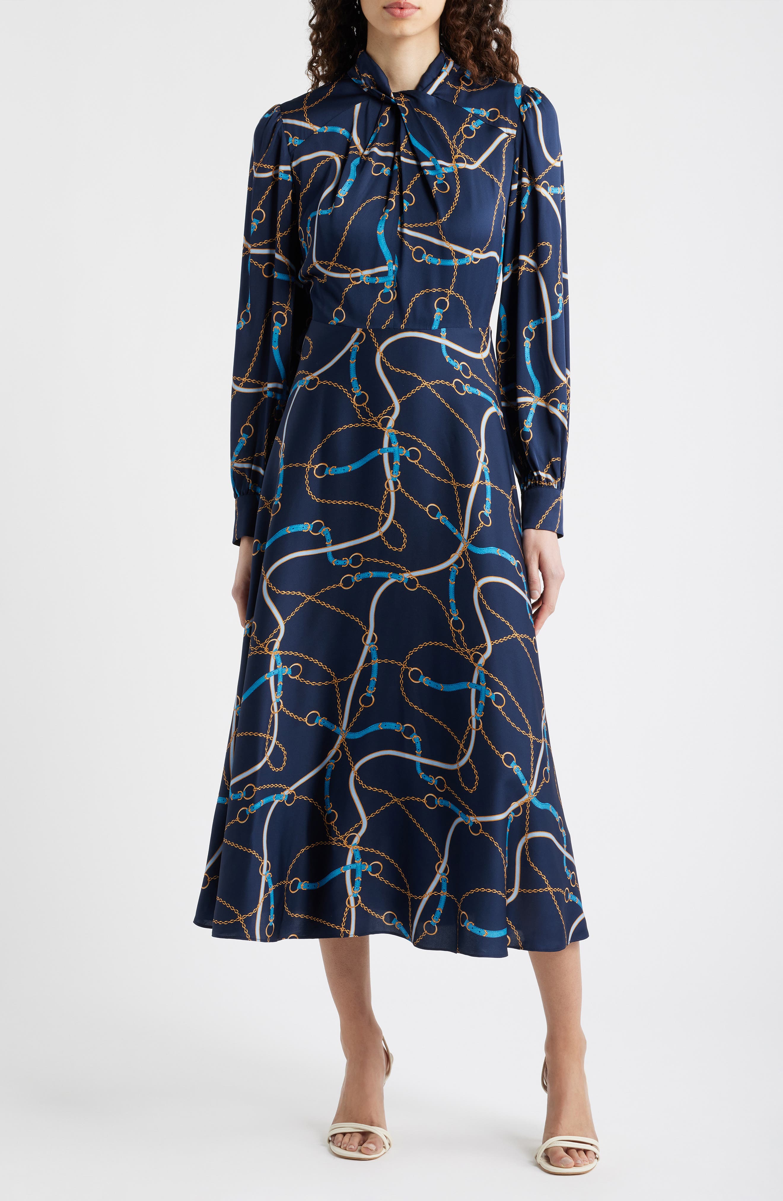 selected DENIM CHAIN PRINT