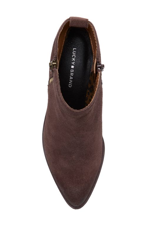 Lucky Brand Ailein Pointed Toe Bootie In Brown