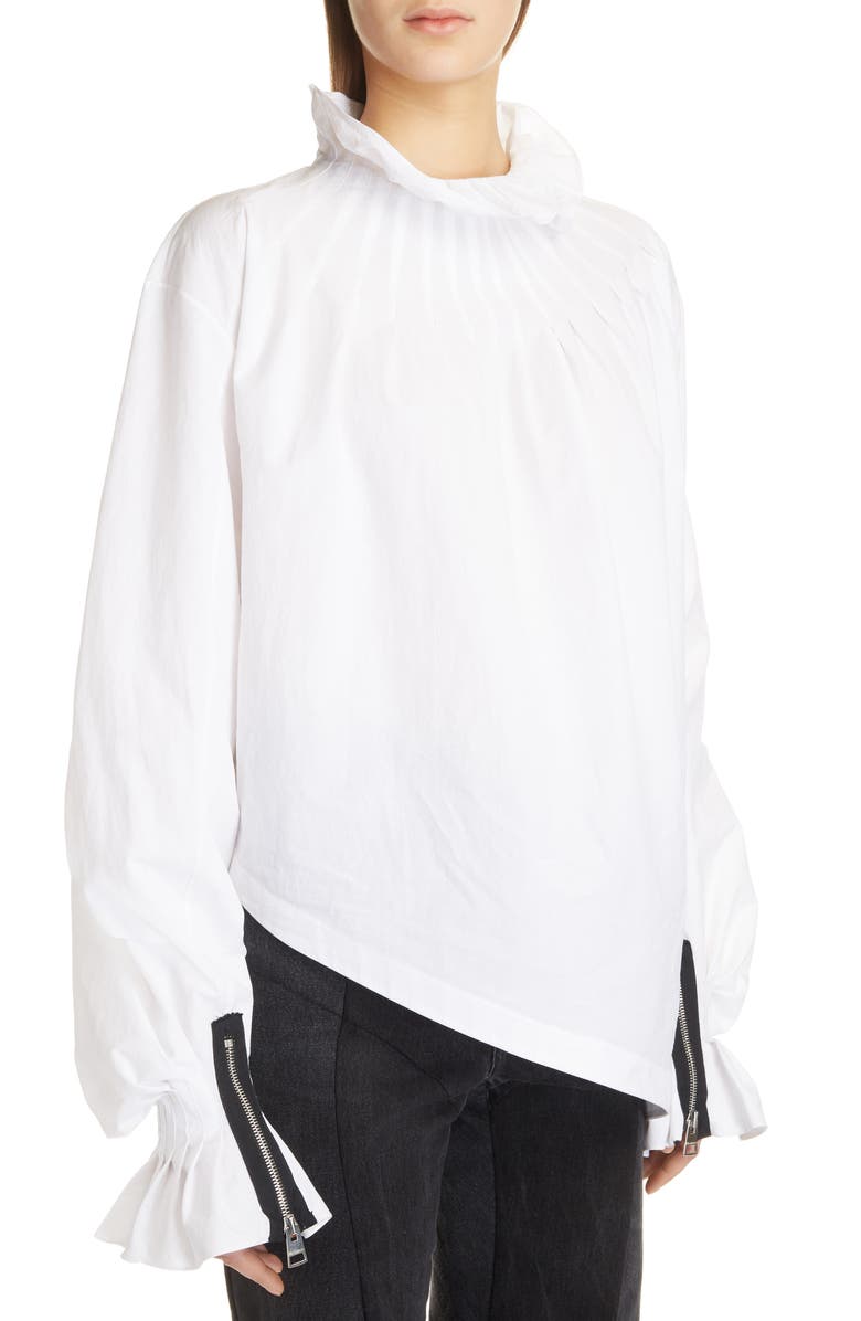 JW Anderson Pleated Collar Blouse, Alternate, color,