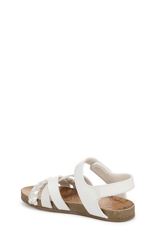 Blowfish Malibu Kids' Gaia Ankle Strap Sandal In White