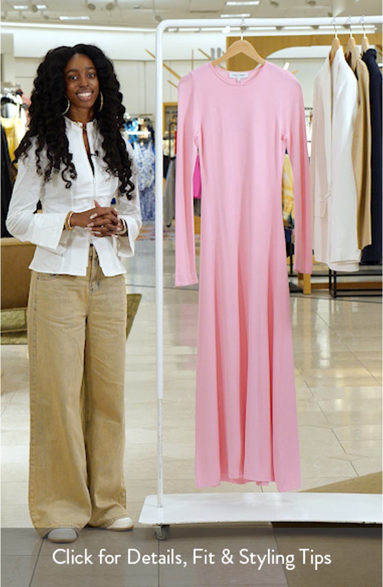 The Dora Long Sleeve Maxi Dress, sales video thumbnail