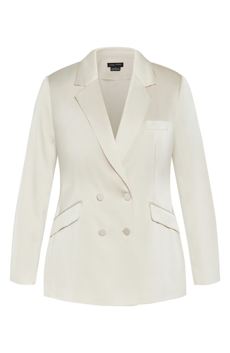 City Chic Rylie Double Breasted Blazer, Alternate, color, 