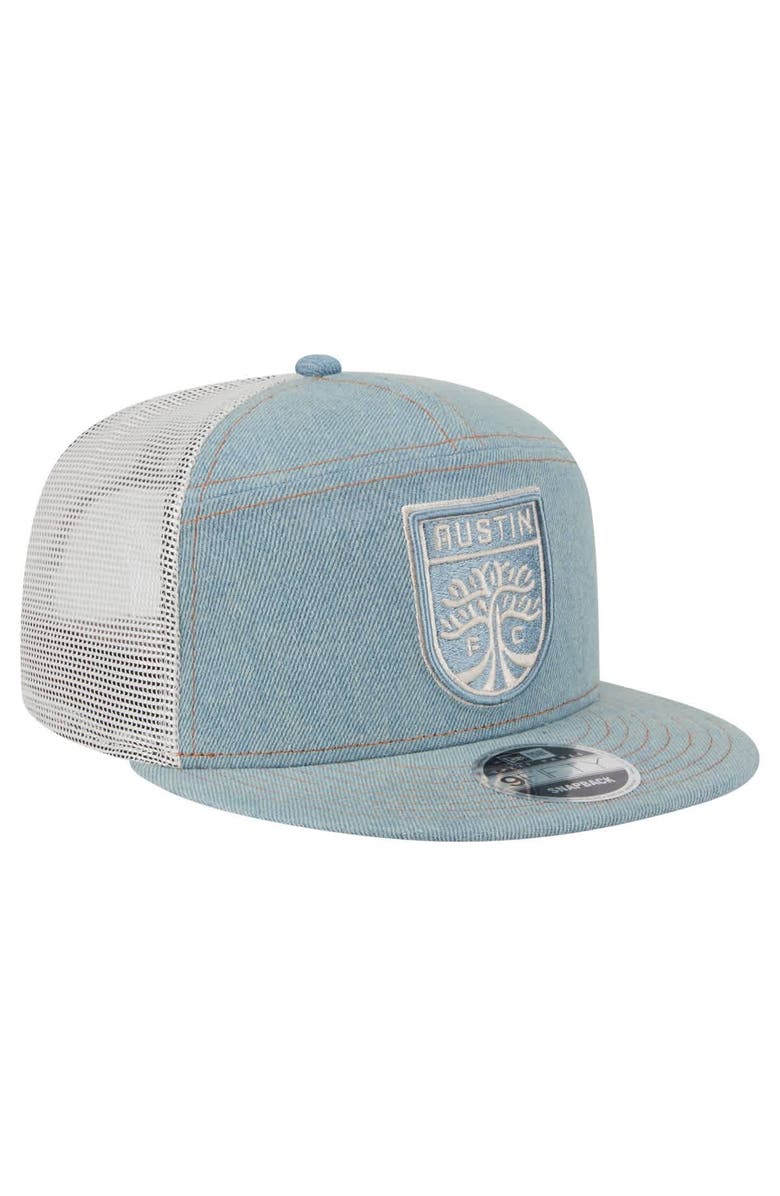 New Era Men's New Era  Denim/Tan Austin FC 9FIFTY Camp Snapback Hat, Alternate, color, Denim