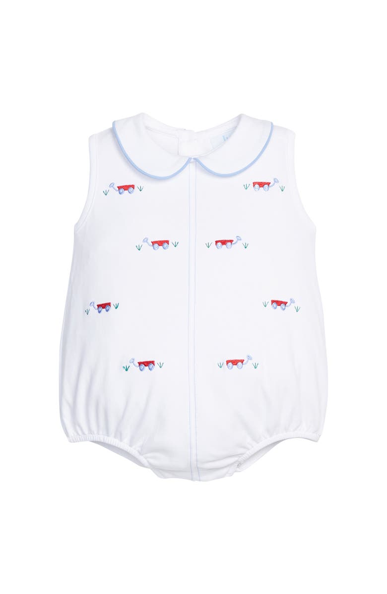 Little English Embroidered Peter Pan Bubble, Main, color, Wagon