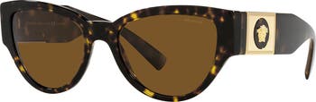 55mm Polarized Cat Eye Sunglasses