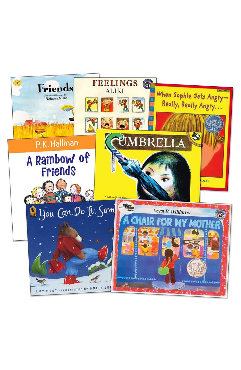 Kaplan Early Learning Company Social and Emotional Encouragement Books - Set of 7, Main, color, Multicolor