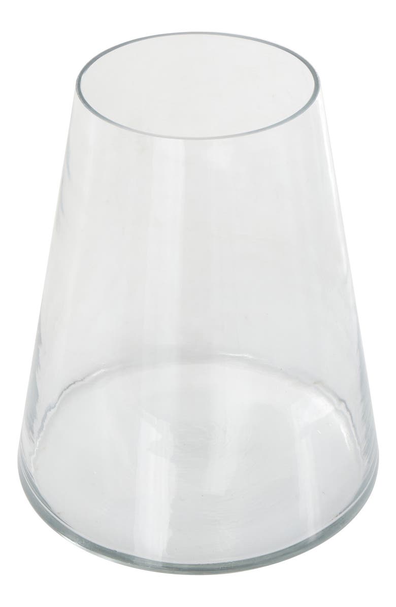 GINGER BIRCH STUDIO Glass Candleholder, Alternate, color, Clear