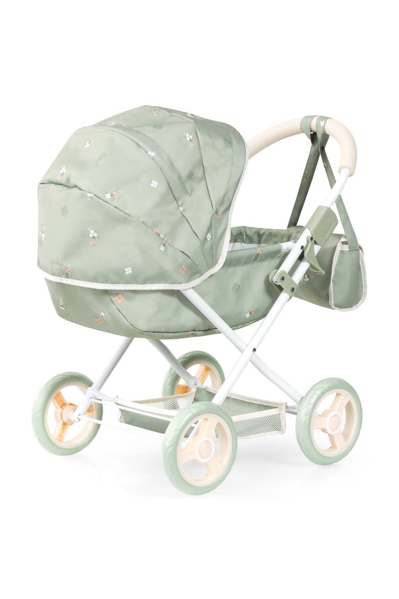 Doll Pram Cosy Play Push Stroller Fits 18" Dolls, Ages 3+, Alternate, color, Multicolored