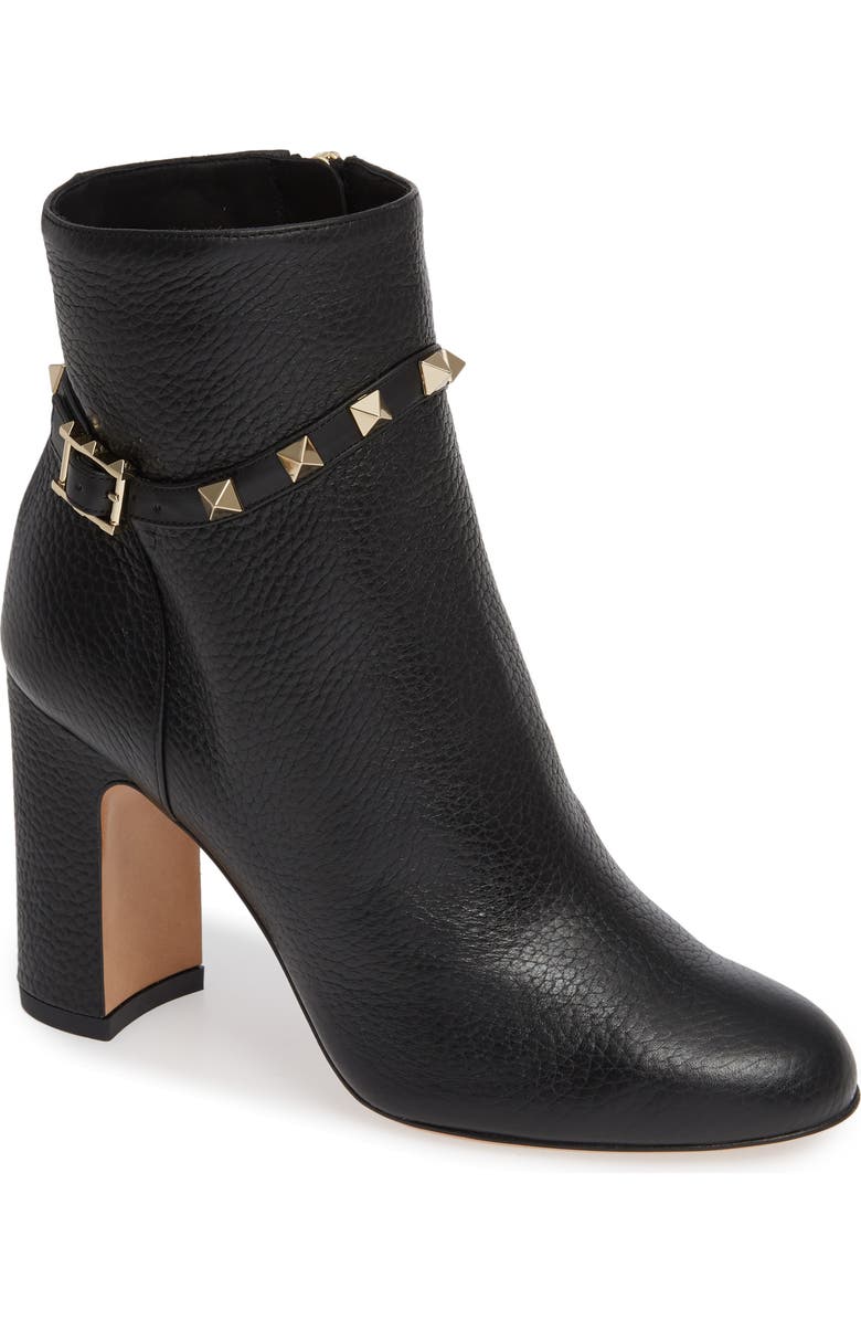 Valentino Garavani Rockstud Buckle Bootie, Main, color,