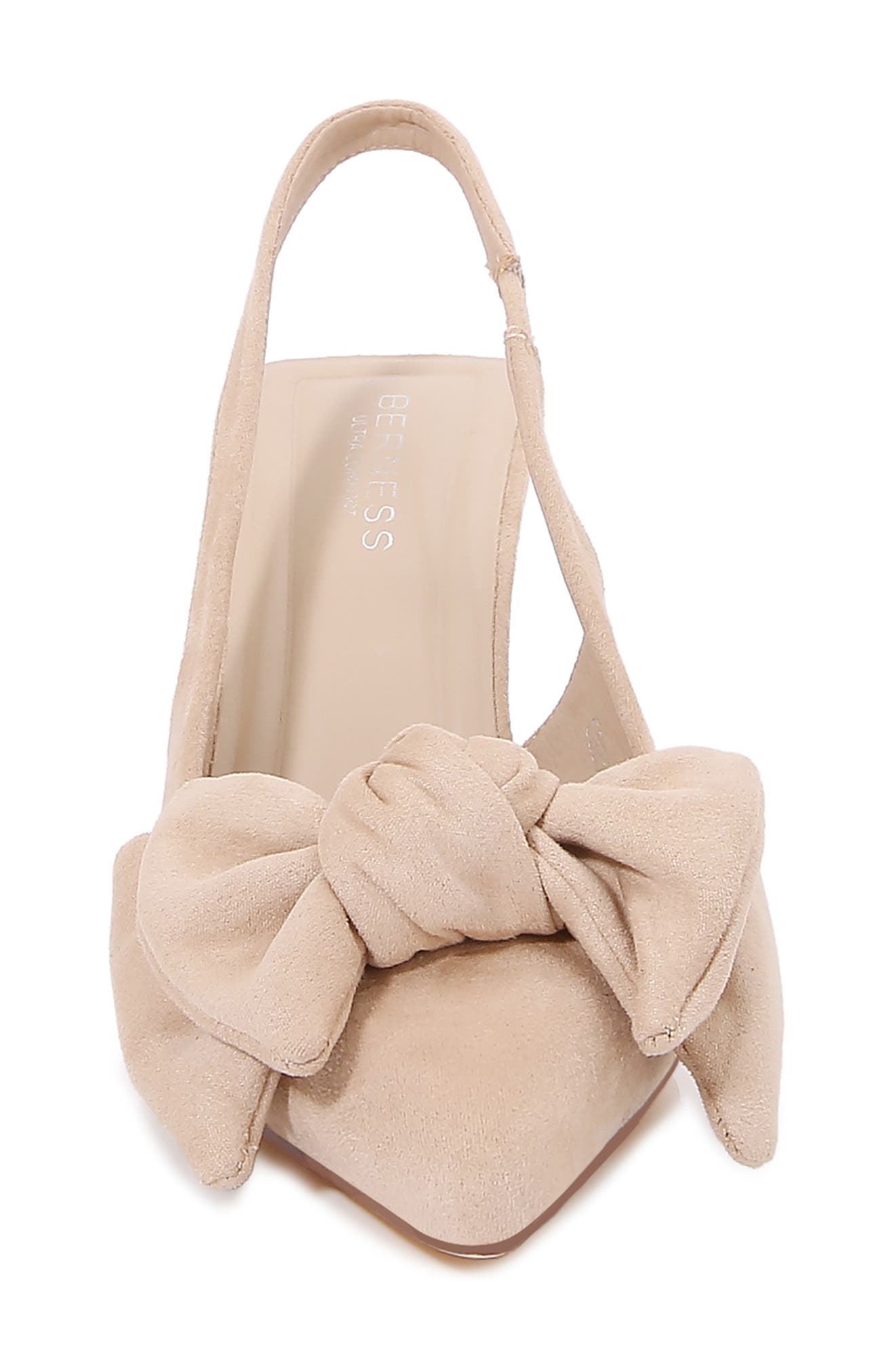 Christie Bow Slingback Pump, Alternate, color, BEIGE