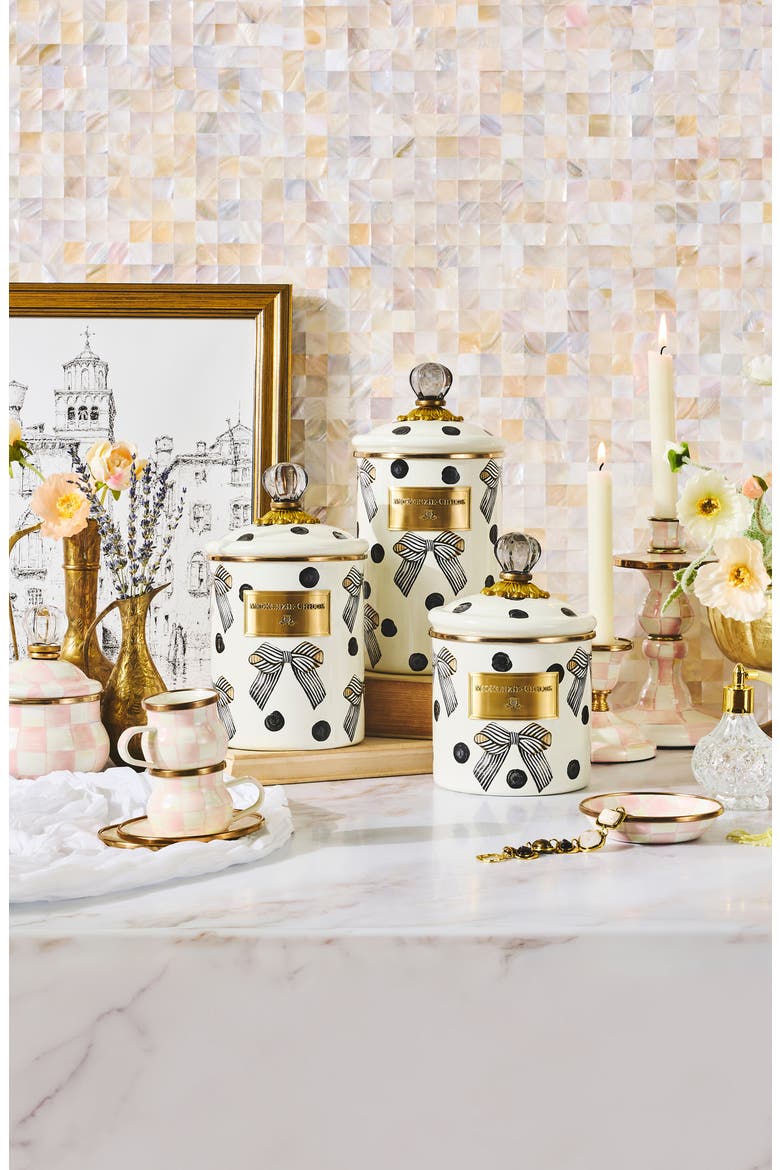 Pretty as a Bow 3-Piece Canister Set, Alternate, color, WHITE